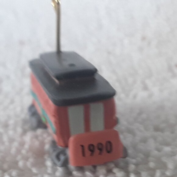 Hallmark Miniature Ornament- Sant'a Streetcar, 1990 - Picture 3 of 5